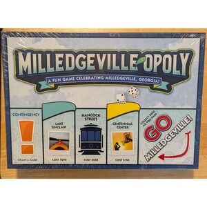Milledgeville-Opoly Board Game Late For The Sky Georgia Monopoly New Sealed